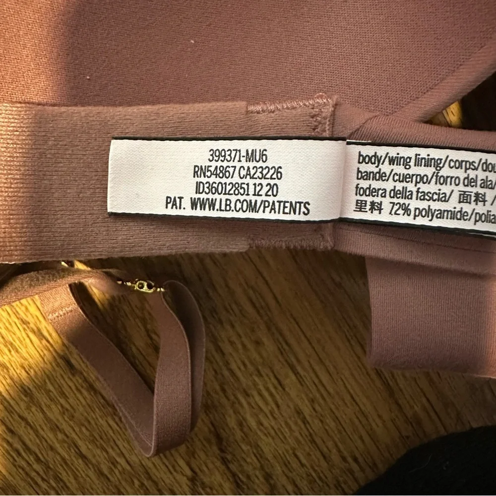Victoria’s Secret brown/rose padded Bra size 36B sexy adjustable straps - Picture 5 of 7